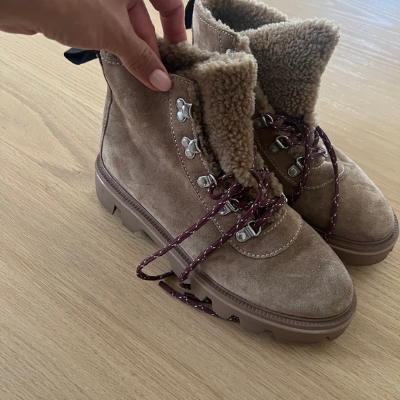 rag & bone Brown Suede Winter Boots - Picture 1 of 9